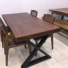 Bàn ăn gỗ dâu Nam Phi 160x79cm