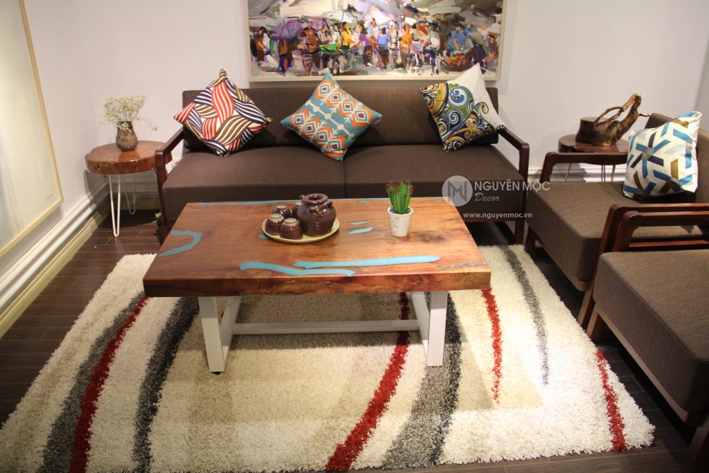 bàn trà gỗ Decor trang trí nội thất phòng khách