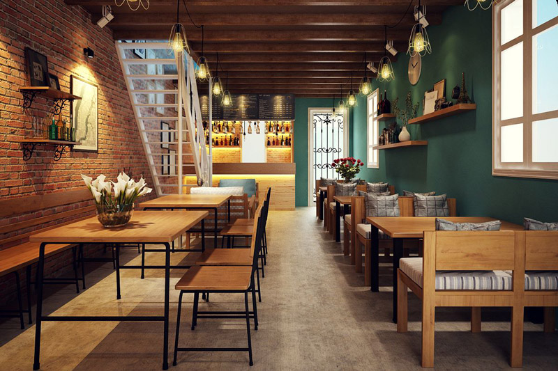 chia sẻ cách thiết kế quán cafe phong cách vintage