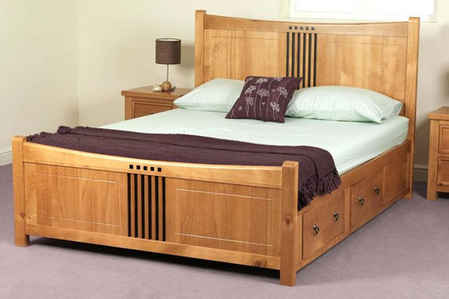 giường gỗ trang trí nội thất đẹp