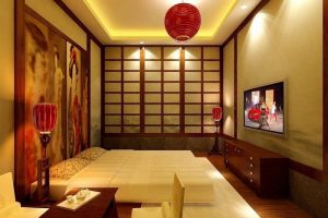 trang trí nội thất phòng ngủ phong cách Nhật Bản