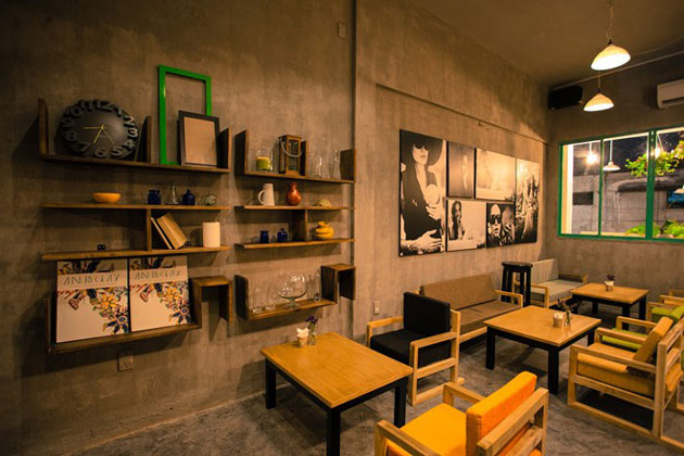 trang trí nội thất quán cafe không gian hẹp